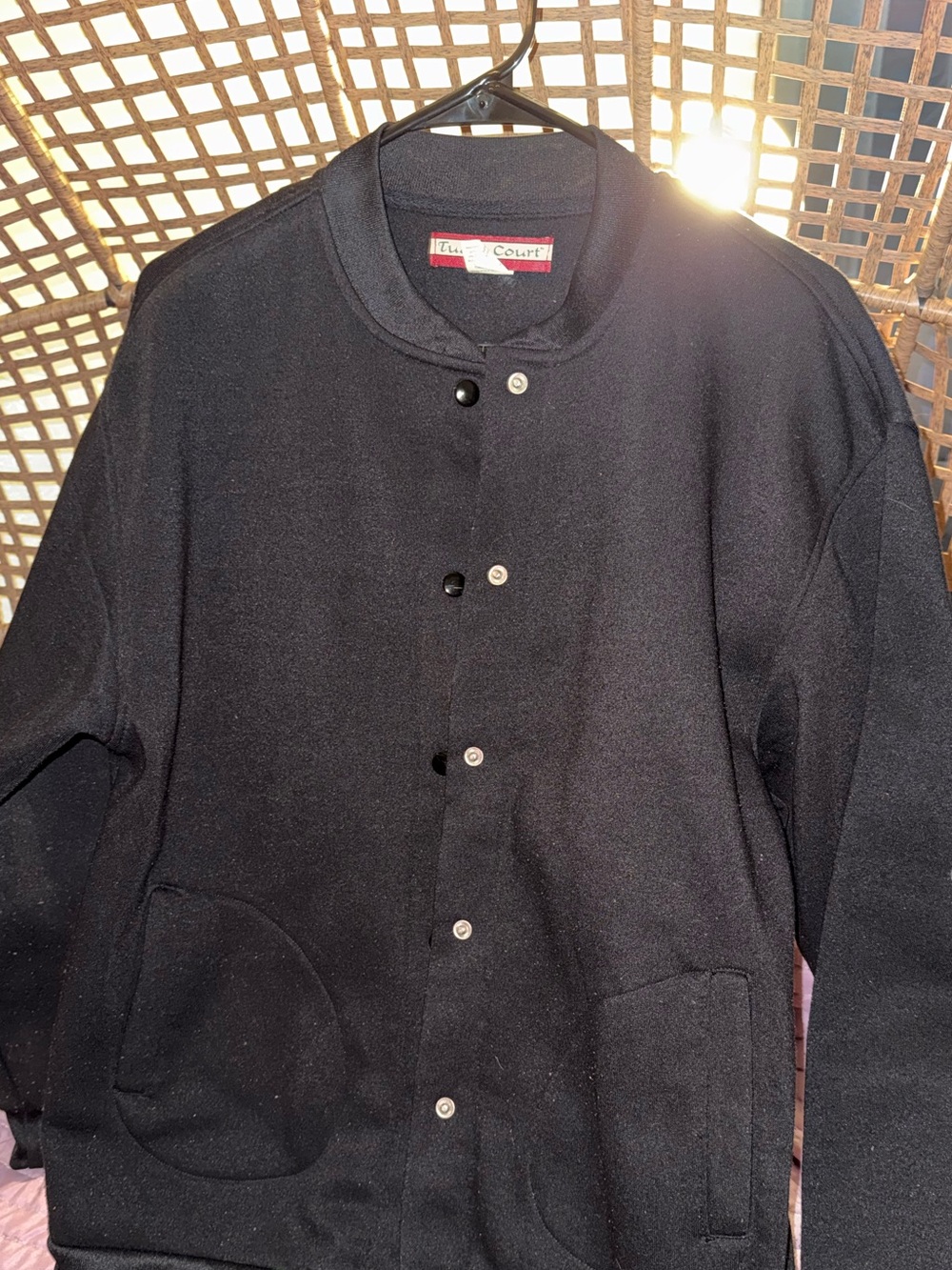Black Women's Button-Front Cardigan Sweater